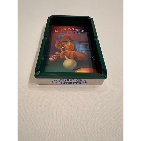 Vintage 1992 Camel Lights Joe Camel Plastic Ashtray 7.5" x 4.5" x 1" - Picture 6 of 7